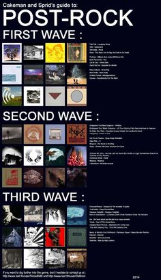 the poster for post - rock's first wave