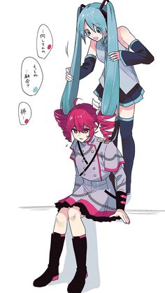 #hatsunemiku #kasaneteto Miku And Teto, Artist Tutorials, Sonic Fan Characters