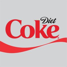 diet coke logo on a gray background