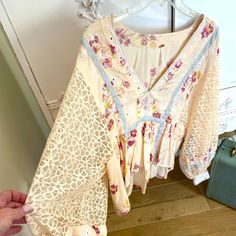 Free People Top Spring Cream Blouse With Lace Trim, Cream Blouse For Spring Vacation, Cream Lace Trim Blouse For Spring, Cream Blouse With Lace Trim For Spring, Beige Lace Trim Blouse For Spring, Free People Top, Free People Intimates, Fall 2024, Free People Tops