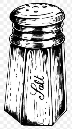 an old fashioned jar with the word go written on it, vintage black and white illustration