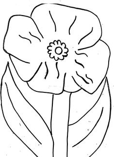 a flower that is drawn in black and white