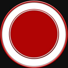 a red and white circle on a black background