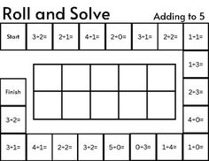 an image of a printable roll and solve game