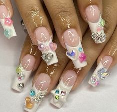 Gel Glue, Dope Nail Designs, Pink Acrylic Nails