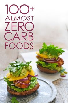 No Carb Food List, Zero Carb Foods, No Carbs, Healthiest Foods, Counting Carbs, No Carb Recipes, Zero Carb