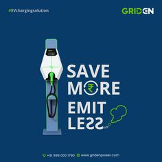 an advertisement with the words save more emit lee2 on it and a gas pump