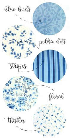 four different types of blue and white plates with the words, how to use them