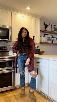 Gabby Barrett Outfits, Outfit With Cropped Cardigan, How To Style Mom Pooch, Sweater Dress Winter Outfits, Winter Outfit Ideas For Women Casual, Holiday Luncheon Outfit, Hairstylist Outfits For Work Winter, Dmv Outfit Ideas, Casual Work Christmas Party Outfit