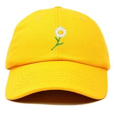 A daisy is a sacred symbol of new beginnings, innocence and delight. Often an inspiration directing to values of beauty, color and sensitivity, this flower sends a message of positivity. A perfect gift for those whose personality brings sunshine to life and the world around them. Express yourselves with our 100% cotton cap in a great style that lasts over time. With our soft padded sweat band, this hat fits very well without aggravating the skin. Features Adjustable Size Buckle Strap, Soft inner Sensitive Personality, Daisy Hat, Flower Hat, Hat Embroidery, Sacred Symbols, Flower Hats, Womens Baseball Cap, Daisy Flower, Embroidered Flowers