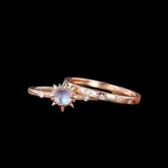 Welcome Over Shop for vintage Jewelry (Please confirm your US size when you make an order) Matal Type: 14k gold /18k gold Sun Ring -Center Stone: Natural Moonstone, 4mm, Round Cut, Top AA Grade -Accent Stone: Moissanite, 0.03 ct total, DEF Color, VVS-VS Clarity -Ring Band: 1.5mm Star Band: Stone: Moissanite, 0.03 ct total, DEF Color, VVS-VS Clarity -Ring Band: 1.5mm Purchase Guarantee: 1: Provide you with the best service. 2: 14 Day Refund Guarantee. 3: Free Gift Box& Packing 4: Free Shipping and insurance to All Parts Of The World. Accessories: beautiful Ring box, and little gifts. Processing time: When we receive payment We need 2-3 weeks to work for your items in perfect by hand. Please contact us if you need service: 1: Engraving Ring ( less than 10 letter ) 2: Metal Change(10k/14k/18k Moonstone Engagement, Moonstone Engagement Ring, Ring Birthstone, Gold Sun, Sun And Stars, Star Ring, Moonstone Ring, Anniversary Ring, Engraved Rings