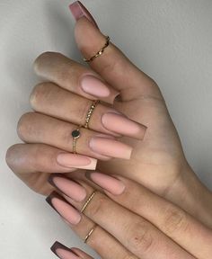 Brown Acrylic Nails, Wow Nails, Hand Photo, Coffin Nails Long, Summer Acrylic Nails, Neutral Nails, Elegant Nails, Manicure Y Pedicure