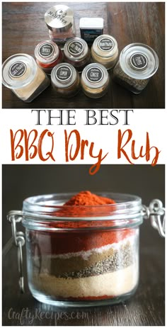 the best bbq dry rub recipe in a jar