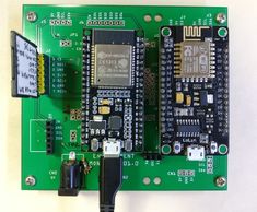 an electronic board with multiple components attached to it