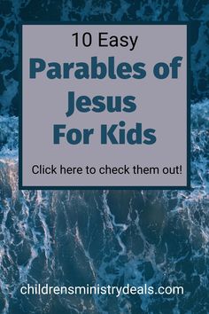 Jesus Ministry For Kids, Children’s Bible Lessons, Parables Of Jesus Lessons, Bible Studies For Kids, Bible Lessons For Kids Children Ministry, Childrens Bible Lessons, Parables Of Jesus For Kids, Free Sunday School Lessons For Kids, Object Lessons For Kids Church