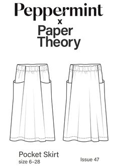 in Nature Patterns in the Natural World Pull On Skirt Pattern, Paper Theory Patterns, Pocket Skirt Pattern, Sew Skirt, Sewing Patterns Skirt, Nature Patterns, Making Dresses, Skirt Patterns