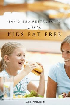 Parents rejoice! Kids eat free at these fantastic San Diego restaurants. via /lajollamom/ California Tourist Attractions, California Getaways, South California, Kids Eat Free, California Camping