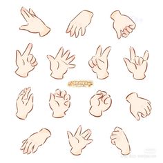 hand gestures are shown in different positions to show how many fingers can be folded up