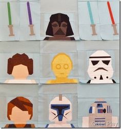 the star wars are made out of paper