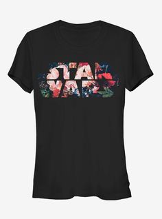 Star Wars Flower Logo Girls T-Shirt Flowers Logo, Chewie Star Wars, Antique Flowers, Star Wars Shirt, Classic Star Wars, Star Wars Design, Disneyland Outfits, Smell The Roses, Star Wars Logo