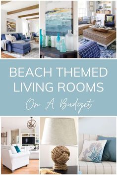 beach themed living rooms on a budget