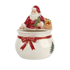 PRICES MAY VARY. Cherished Holiday Tradition: Spode's Christmas Tree Santa Candy Bowl brings the warmth of Christmases past to your festive table. This iconic design, dating back to 1938, adds a distinctive charm that celebrates traditions and creates lasting memories. Nostalgic Santa Design: Introducing a whimsical collection featuring Santa adorned gifts with the iconic Spode Christmas Tree. This candy bowl captures the magic of the season with Santa surrounded by presents galore, perfect for Christmas Dinnerware Sets, Tree Santa, Christmas Windows, Christmas Tree Collection, Christmas Tree Candy, Strong Features, Santa Candy, Classic Christmas Tree, Christmas Dinnerware