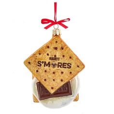 3.75 In H X 1.25 In W X 3.5 In D. Traditional Christmas Ornaments, Biscuits Graham, Hershey Chocolate Bar, Hershey's Chocolate, Food Ornaments, S'mores, Hershey Chocolate, Glass Christmas Tree Ornaments, Kurt Adler