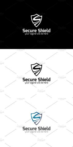 the logo for secure shield, which is designed to look like it has been placed on top