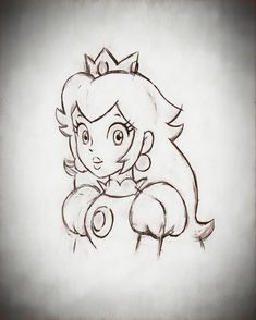 a drawing of an anime princess sitting down