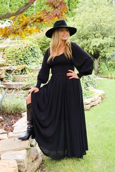 -Color: Black -Long sleeves with smocked ends -Smocked waist band -Ruched bodice -Feminine square neck -Ruffled neckline -Lined -Very stretchy -Can be worn off the shoulders -Content: 100% Rayon -Hand wash cold/ Hang dry -Runs true to size -Model is 5'5" and wearing size Small Flowy Smocked Dress With Bodice And Square Neck, Fitted Smocked Top With Lantern Sleeves For Fall, Flowy Smocked Back Top With Square Neck, Flowy Smocked Dress With Square Neck And Smocked Bodice, Fall Smocked Top With Balloon Sleeves, Fall Smocked Top With Balloon Elastic Sleeves, Long Sleeve Smocked Top With Smocked Back, Solid Long Sleeve Smocked Top, Long Sleeve Solid Smocked Top With Smocked Cuffs