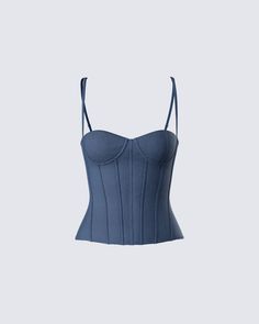 Make your day 10x cuter and flirtier with this top 💙 Constructed from power mesh fabric, this flirty corset will bring together any look in a subtle yet elevated way 😊 Dreamy Wardrobe, Cutout Skirt, Corset Looks, Future Of Fashion, Tailored Clothes, Corset Tops, Grunge Outfit, Mesh Corset, Welcome To The Future