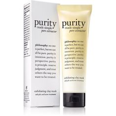 The #1 Mask In America.* Philosophy's Creamy-Rich Face Mask For Pores Helps Draw Out Impurities, Scrub Away Blackheads And Shrink The Look Of Pores. Skin Is Left Looking Refreshed, Glowing And Appears Virtually Blackhead-Free. *Source: The Npd Group, Inc. / U.S. Prestige Beauty Total Measured Market, Skincare Product Dollar Sales, Annual 2018 Face Care Acne, Pore Extractor, Philosophy Purity, Face Mask For Pores, Face Mask For Blackheads, Pore Mask, Acne Face Mask, Eyeliner Products, Exfoliating Mask