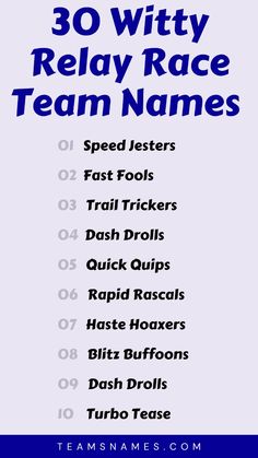 These team names will inspire your group to give their all and have fun in the process. Use them to fuel the competition and create an engaging pin for your next event! Relay Races, Speed Bump, Team Names, The Fool, Sports Team, Have Fun, Fuel, Force, Track