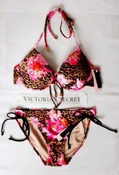 Top Seller for Victorias Secret Swim 2pc Set 34B Pushup FABULOUS/size S Side Tie Bikini Animal, Women's Swimwear Cheetah Bathing Suits, 2000s Swimsuit, 10s Fashion, Victoria Secret Swimsuit, Hot Suit, Pretty Fits, Bathing Suit Designs, Tie Back Top, Swimming Suits