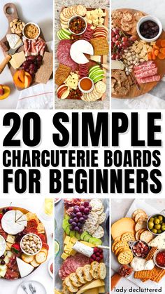 20 Simple Charcuterie Boards for Beginners Simple Charcuterie, Charcuterie Board Diy, Charcuterie Board Meats, Charcuterie Appetizers, Charcuterie Inspiration, Charcuterie Platter, Party Food Platters, Charcuterie And Cheese Board, Charcuterie Recipes