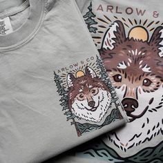 Introducing our very first Arlow & Co graphic t-shirt! A beautiful outdoorsy illustration by cindyroamingdesigns. Each t-shirt is pressed house on a comfort colors unisex shirt. T-shirts are made of a soft cotton blend and features a vibrant direct to fabric transfer design that won't fade or crack. color pictured: ssandstone Shop our coordinating bandana here: Care Instructions:• DO NOT dry clean• Machine wash COLD with mild detergent• Turn inside out when washing• Dry on low setting or hang to One Color Shirt Design, Nature T-shirt, Nature Tshirt Design, Outdoorsy Illustration, Minimalist Tshirt Design Graphic Tees, T Shirt Painting Ideas, Animal Tshirt Design, Minimalist Tshirt Design, Cool Tshirt Designs