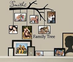 a family tree with many pictures hanging on it's branches and the words, smothic