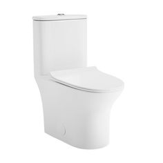 a white toilet with the lid up and no tank in front of it, on a white background