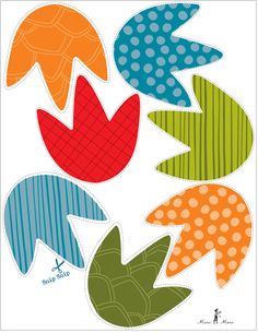 an image of colorful fish cut outs