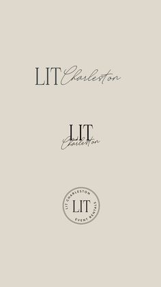 the logo for lit collection is shown in black and white