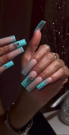 Nail Designs With Charms Y2k, Bestie Nails Ideas Matching Baddie, White Nail Inspo Acrylic Baddie, Medium Long Nail Designs, Pretty Nail Sets, Short Freestyle Nails With Charms, Bad And Boujee Nails Medium, Pink Acrylic Nails With Charms, Med Acrylic Nails