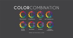 the color combination in this poster shows different colors, and how they can be used to describe