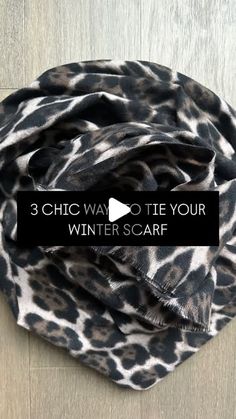 Scarf Tips, Tying Scarves, Clothing Tips, Leopard Scarf, Zara Fashion, I Feel Pretty, How To Wear Scarves