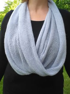 Aic blue, without a seam, infinity scarf Blue Scarf