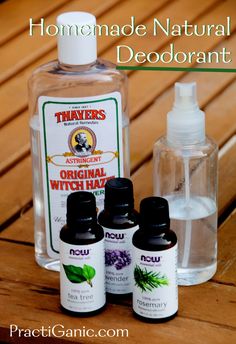 Homemade Natural Deodorant Spray | PractiGanic: Vegetarian Recipes and Organic Living Natural Antiperspirant Deodorant, Homemade Creams, Natural Deodorant Spray, Homemade Natural Deodorant, Natural Deodorant Recipe, Diy Natural Deodorant, Infused Recipes, Homemade Toothpaste, Deodorant Recipes