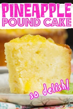 PINEAPPLE POUND CAKE RECIPE Pineapple Orange Bundt Cake, Homemade Pineapple Cake Recipe, Easy Pineapple Bundt Cake Recipes, Pineapple Crunch Cake, Pins Colada Pound Cake, Blender Pineapple Cake, Pineapple Pound Cake With Cream Cheese Glaze, Southern Bundt Cake Recipes, Pineapple Lemon Cake