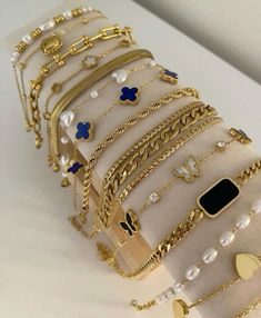 Pretty Stacks, Spring Jewelry Trends, Xoxo Jewelry, Gold Bracelets Stacked, Preppy Jewelry, Wrist Jewelry, Luxe Jewelry, Jewelry Accessories Ideas