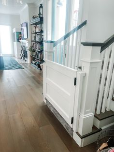 the stairs in this house have been painted white