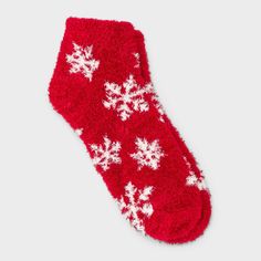 Wrap your feet in warmth and comfort with the Women's Snowflake Cozy Low Cut Socks - Auden™ 4-10. These soft, snug socks feature a playful snowflake pattern that adds a fun touch to your loungewear. Perfect for chilly days or relaxing at home, they’re made to keep your feet warm all day long. With a comfy fit and a bit of flair, these socks are a cozy essential for your wardrobe. Auden™: Fit for you in every way. Cozy Red Socks For Winter, Cozy Red Winter Socks, Comfortable Warm Red Socks, Burr Basket, Pretty Socks, Low Cut Socks, Fuzzy Socks, Snowflake Pattern, Swaggy Outfits