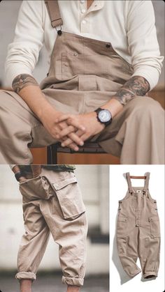 Cool Mens Pants, Loose Jumpsuit, Mens Trendy Outfits, Street Style Outfits Men, Outdoor Backpacks, Fashion Suits For Men